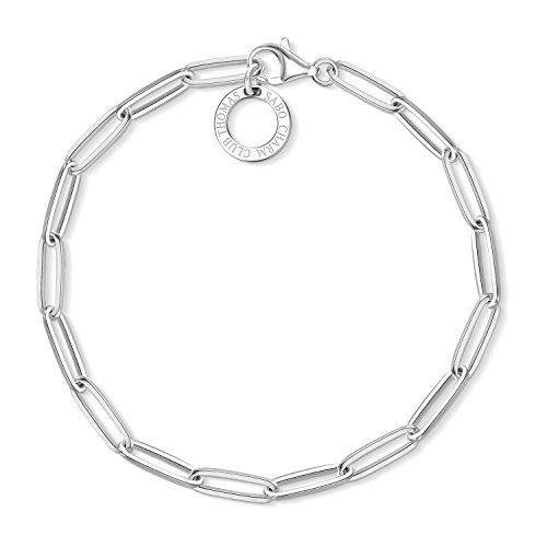 Thomas Sabo - Pulsera con abalorios de Mujer, Plata de Ley 925, Plateado