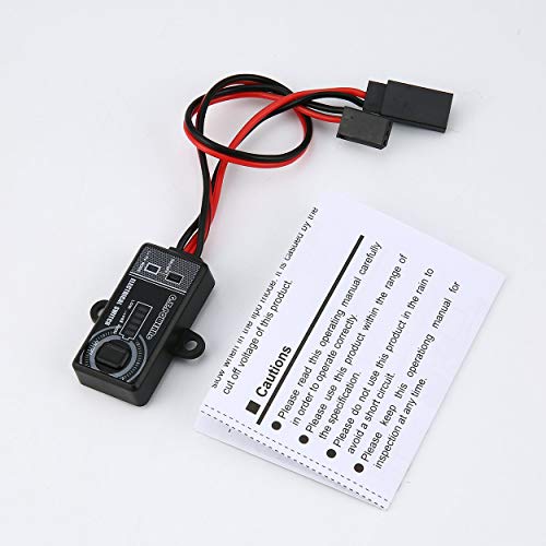 Tree-es-Life GTPOWER 14A / 5V-10V Control Remoto Interruptor electrónico Piezas RC con Pantalla LCD para RC UAV Quadcopter Car Drone Modelo - Negro