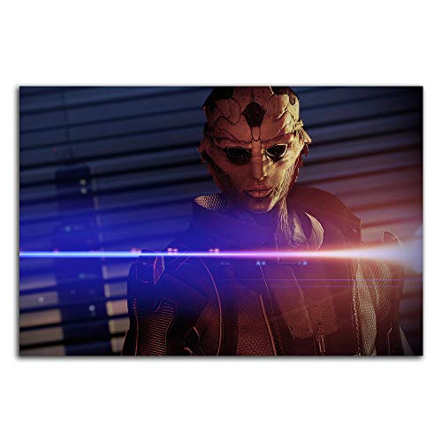 Trelemek Mass Effect Legendary Edition Pintura de arte de 60,96 x 40,64 cm, póster de videojuegos, decoración de pared para dormitorio, sala de estar, dormitorio, arte sin marco/enmarcado