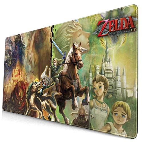 Tttyy Personalice Lege-nd of Zelda Twilig-HT Princes-SS Alfombrilla de ratón extendida de Gran tamaño, Alfombrilla de Teclado de computadora, Alfombrilla de Mouse, Alfombrilla de Mouse 30X80CM