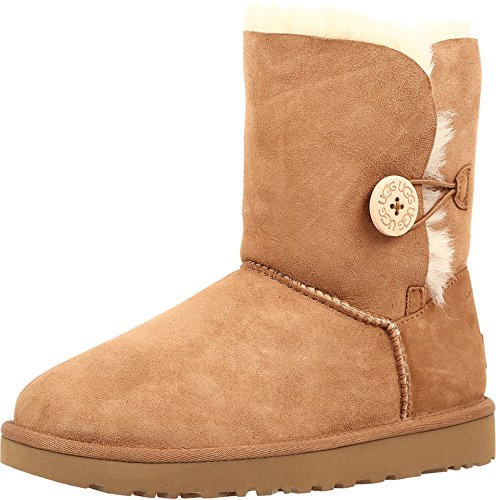 UGG Bailey Button II, Botas de Nieve Mujer, Chestnut, 38 EU