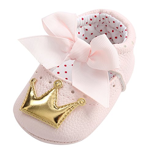 VECDY Zapatos Bebe Niña Verano, Moda Suave Zapatos 2019 Recién Nacido Bebé Niña Corona Princesa Zapatos Soft Suela Zapatillas Antideslizantes Zapatos De Princesa Zapato Primeros Pasos (Dorado,11)