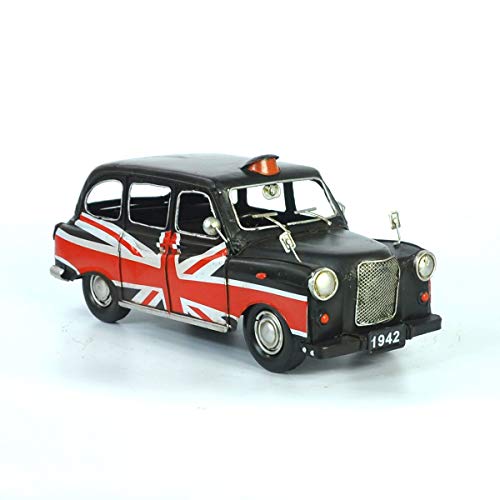 VJUKUB Modelo Negro Antiguo del Taxi de Austin, 1966 hojalata Hecho a Mano Arte Retro del Hierro hogar del Coche decoración de la decoración del arreglo de la fotografía los apoyos 32 * 13 * 12.5 cm