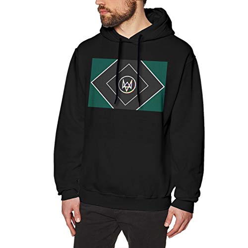 Watch Dogs Game Sudaderas con Capucha Hombre Sudaderas con Capucha Estampadas gráficas de Manga Larga para Hombres Adolescentes