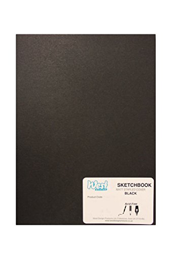 West Design RS261155 1 - Cuaderno de dibujo (tamaño DIN-A3, encuadernado), color negro