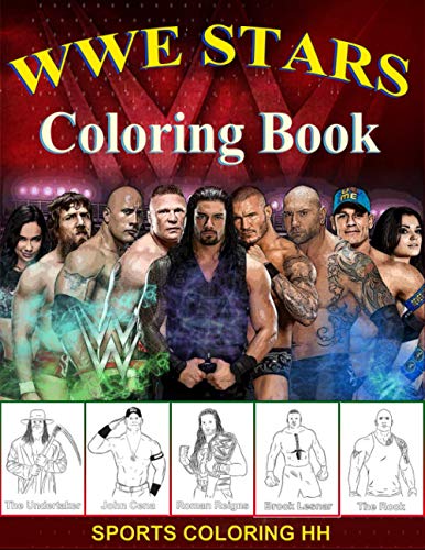 WWE Stars Coloring Book: The Amazing Coloring Book World Wrestling Entertainment Superstar coloring page: The best coloring book with all of your favorite wrestling superstars