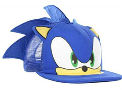 XINBANG Juguetes sónicos Nuevo 3D 1pcs Azul Lindo Niño Sonic The Hedgehog Cartoon Youth Ajustable Gorra De Béisbol Azul para Los Niños Fiesta Regalos