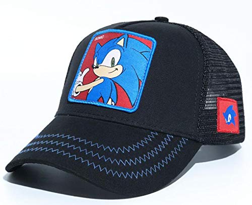 XINBANG Juguetes sónicos Nuevo 3D 1pcs Azul Lindo Niño Sonic The Hedgehog Cartoon Youth Ajustable Gorra De Béisbol Azul para Los Niños Fiesta Regalos