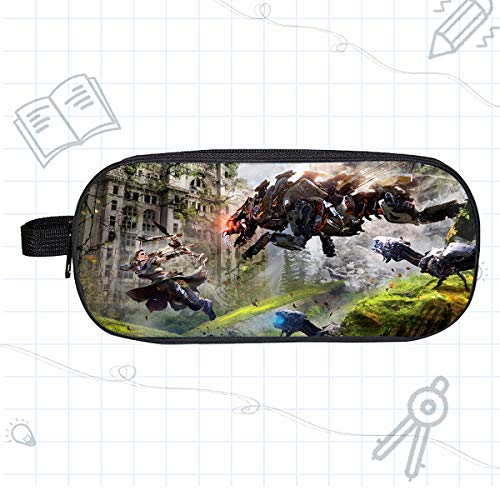 XXKJ Anime Imagen Estuche Para Lápices/Plumier Caso/Pluma Bolsa/Bolsas De Papelería/Pencil Case/Stationery/Cajas De Maquillaje,Horizon：Zero Dawn - B