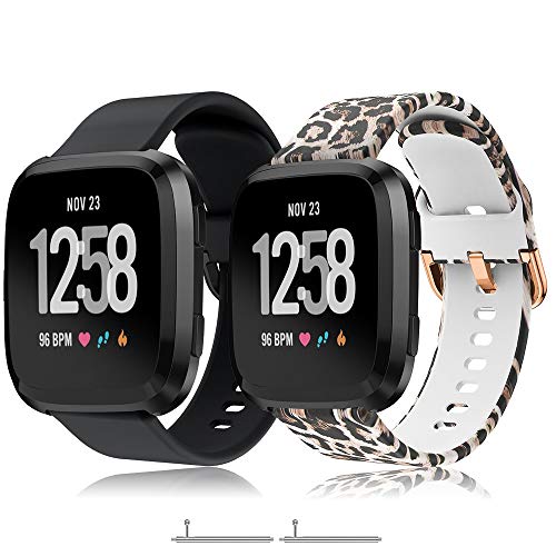 Yaspark Compatible con Fitbit Versa 2 Correa, Silicona Bandas Repuesto Ajustable Sport Accesorio Pulsera para Versa Lite/Versa Special Edition/Versa 2