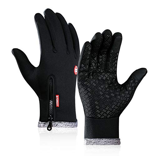 YooHome Cycling Gloves Winter Warm Gloves for Men & Women,Touch Screen Gloves Windproof Anti-Slip Sports Gloves for Running Cycling Hiking Climbing Driving,Thickened Gloves