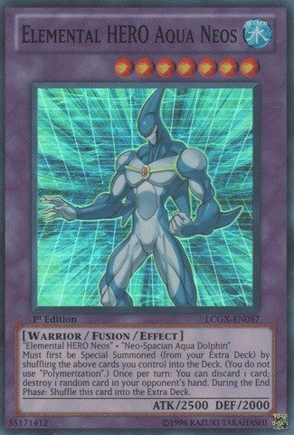 Yu-Gi-Oh! - Elemental HERO Aqua Neos (LCGX-EN057) - Legendary Collection 2 - 1st Edition - Super Rare by Yu-Gi-Oh!