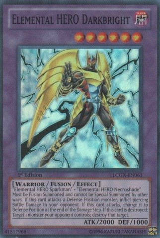 Yu-Gi-Oh! - Elemental HERO Darkbright (LCGX-EN063) - Legendary Collection 2 - 1st Edition - Super Rare by Yu-Gi-Oh!