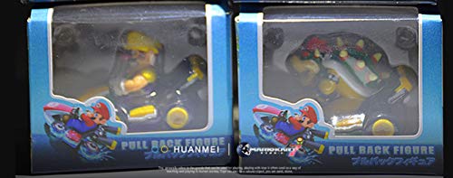 YUNDING súper Hermanos Mario Kart 2 unids / Lote Nuevo en Caja Mary Brothers, Mario Wario Princess, Kuba The Great Devil Riding Go-Kart