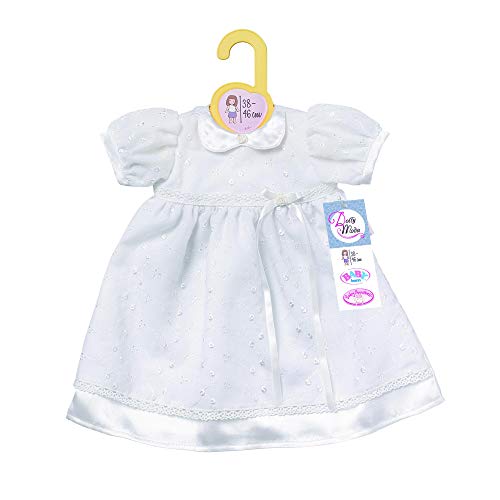 Zapf Dolly Moda Christening Dress Accesorios Vestido para muñecas, 3 año(s), Blanco, 38-46 cm, Chica, 38 cm, Color (870341)