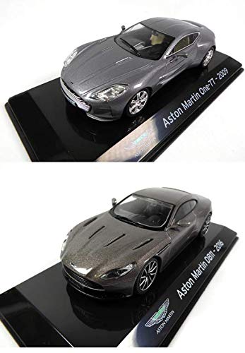 - Lote de 2 Autos 1/43: Compatible con Aston Martin DB11 + One 77 - Ixo para Editions Salvat (SC4 + SC14)