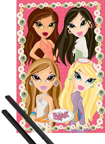 1art1 Bratz Póster (91x61 cm) Resort 4 Y 1 Lote De 2 Varillas Negras