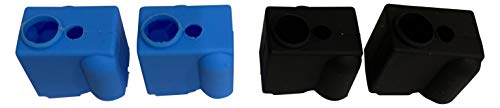 3DPLady 4 calcetines de silicona para impresora 3D Volcano Heatblock (protección de bloque térmico) compatibles con Artillery Sidewinder/Genius