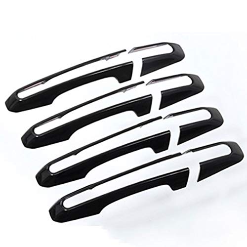 8pcs Abs Puerta Negro Asa De Cubierta Fit For Range Rover Evoque Sport Freelander Y Jaguar Xf Xe F-Tipo Manija del Descubrimiento 5 De Coche Accesorios Coche Exterior De Puerta