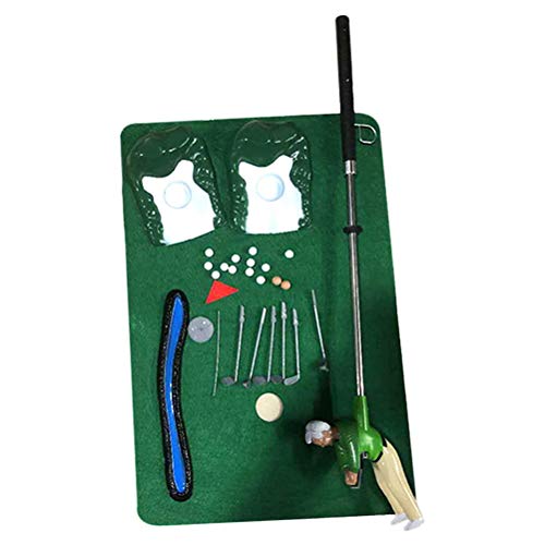 Achimer Juego de putting para interior con putter, minigolf, juego de mini jugador, juego de interacción para padres y niños, juego de golf