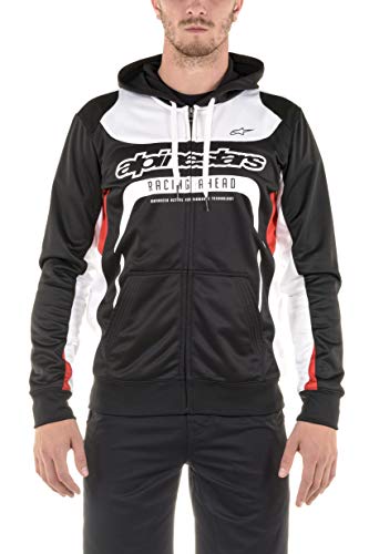 Alpinestar Session Fleece Cremallera suéter Moderno Corte Motor Deporte inspiración, Hombre, Black, M