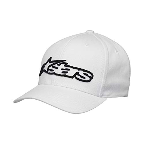 Alpinestars Blaze Flexfit Hat Gorra de béisbol, Blanco Negro, LXL para Hombre