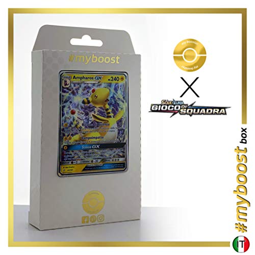 Ampharos-GX (Pharamp-GX) 43/181 - #myboost X Sole E Luna 9 Gioco di Squadra - Coffret de 10 Cartes Pokémon Italiennes