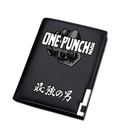 Anime Cartera One Punch Man Cosplay Students Billetero PU Wallet Unisexo Portamonedas Monedero