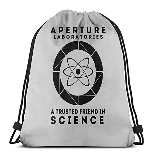 AOOEDM Portal 2 Sport Sackpack Mochila con cordón Mochila Bolsa de gimnasio Saco