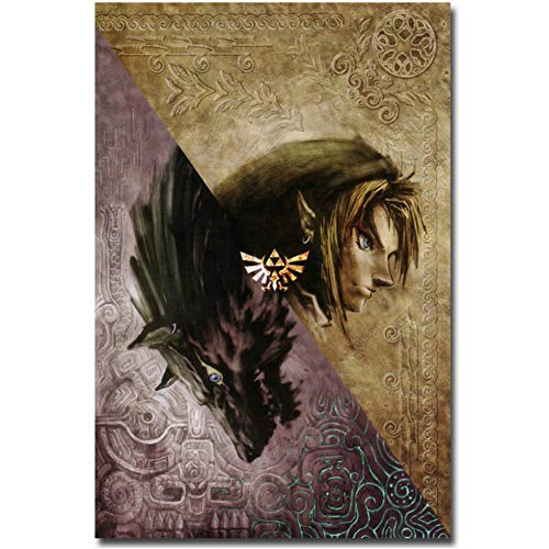 arteWOODS The Legend of Zelda Twilight Princess Art Poster Hot Game Pictures para la decoración de la Pared de la Sala de Estar , se Puede Colgar Directamente 50x70 cm con Marco