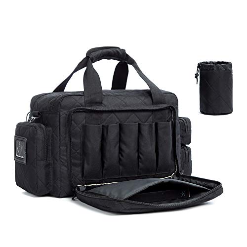 AUMTISC Fundas de Pistola Blandas Bolsa de Pistola táctica Deluxe Acolchado Campo de Tiro de Pistola Bolsas de Campo de Tiro de Caza Negro