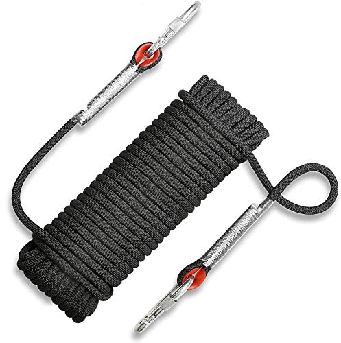 Awroutdoor Cuerda de Seguridad Cuerda de Escalada Profesional de Alta Resistencia para Escalar al Aire Libre y en Interiore Perfessional Rappelling Auxiliar, 10.5 mm de Diámetro