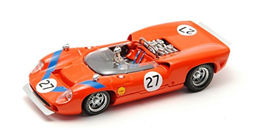 Best BT9333 Lola T 70 Spyder N.27 FUJI68 1:43 MODELLINO Die Cast Model Compatible con