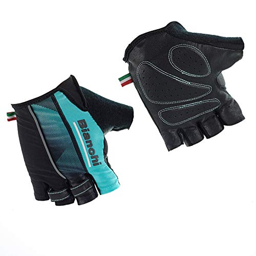 Bianchi - Guantes de Verano Reparto Corse 2019 Tamaño L Color Negro/Celeste cod. C9531474