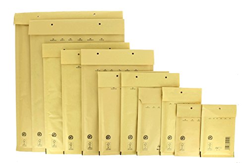 Bong AirPro - Pack de 100 bolsas acolchadas kraft, 230 x 340 mm