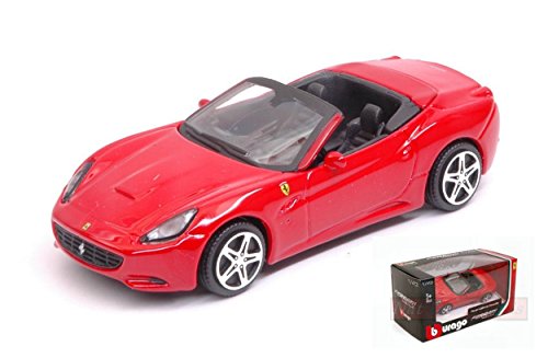 Burago BU31096R Ferrari California Convertible Red 1:43 MODELLINO Die Cast Model Compatible con