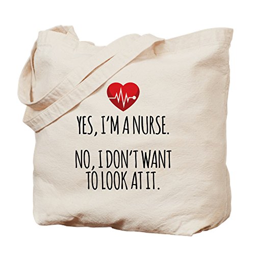 CafePress – sí I 'm a Nurse – Gamuza de bolsa de lona bolsa, bolsa de la compra Medium caqui