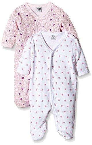 Care Pijama Bebé-Niñas, Pack de 2 Rosa (Light red 500) 1 mes