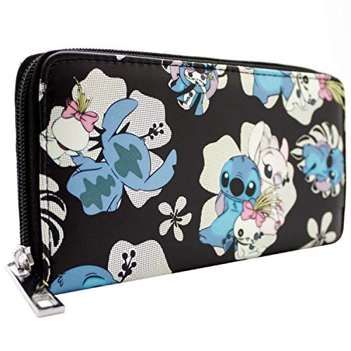 Cartera de Lilo & Stitch Ohana Significa Familia Negro