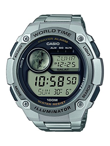 Casio Reloj Digital para Hombre de Cuarzo con Correa en Acero Inoxidable CPA-100D-1AVEF