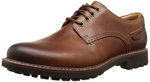 Clarks Montacute Hall, Zapatos de Cordones Derby Hombre, marrón (Dark TanLea), 44