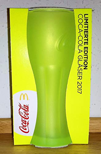 Coca -Cola Amarillo neón, cristal, 2017, edición limitada, Mc Donald's