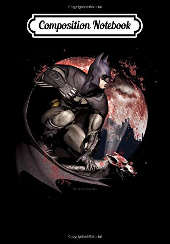 Composition Notebook: Arkham City Batman Moon, Journal 6 x 9, 100 Page Blank Lined Paperback Journal/Notebook