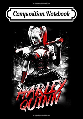 Composition Notebook: Batman: Arkham Knight Harley Quinn City, Journal 6 x 9, 100 Page Blank Lined Paperback Journal/Notebook