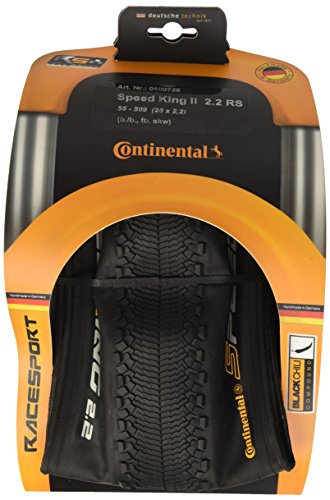 Continental Reifen Conti Speed King II Race Sport faltbar Skin Cubierta, Unisex Adulto, Negro, 26 x 2,2"