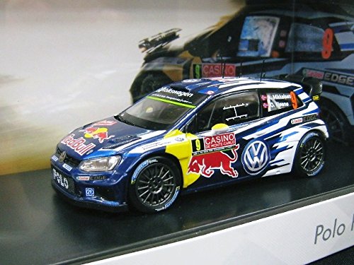 costumbre VW 1/43 Volkswagen Polo R WRC RALLY CASINO # 9 2015