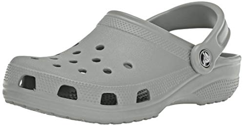 Crocs Classic U, Zuecos con Correa Trasera Unisex Adulto, Gris (Gris Claro), 39/40 EU