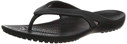 Crocs Kadee II Flip Women, Chanclas para Mujer, Negro (Black), 42/43 EU