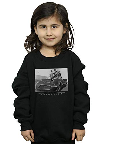 DC Comics Niñas Batman TV Series Batmobile Camisa De Entrenamiento Negro 12-13 Years