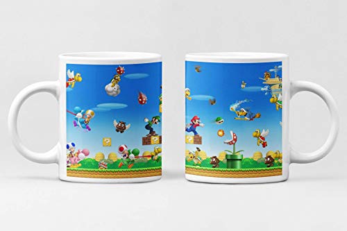 Desconocido Taza Super Mario. Taza cerámica Cafe Videojuego Super Mario Bros